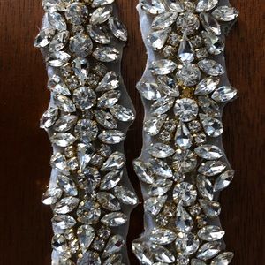 Gold Wedding Dress Rhinestone Bridal Belt/Sash